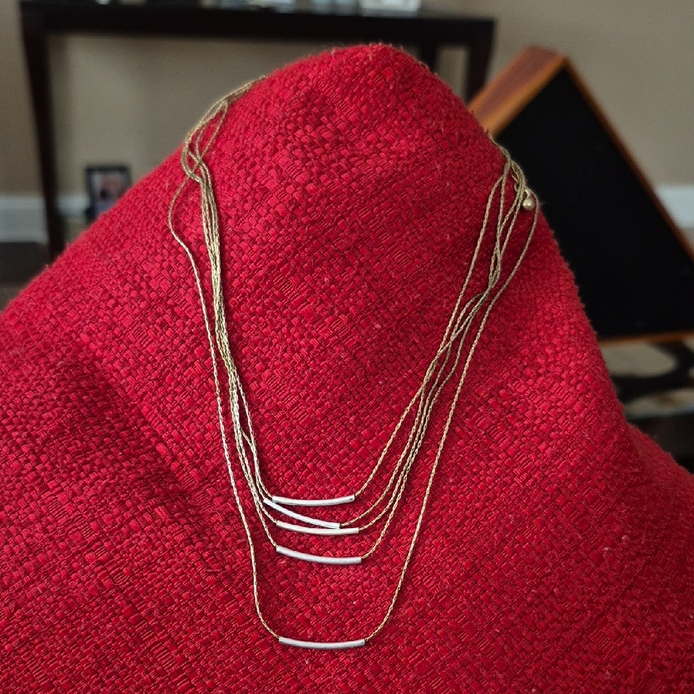 Chic Gold and Silver Multi-Layer Necklace